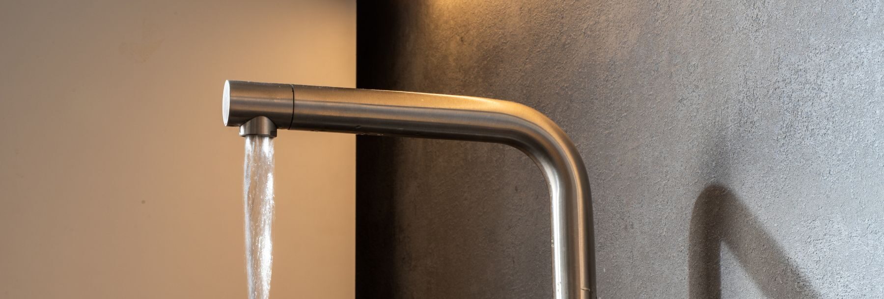 faucet with running water